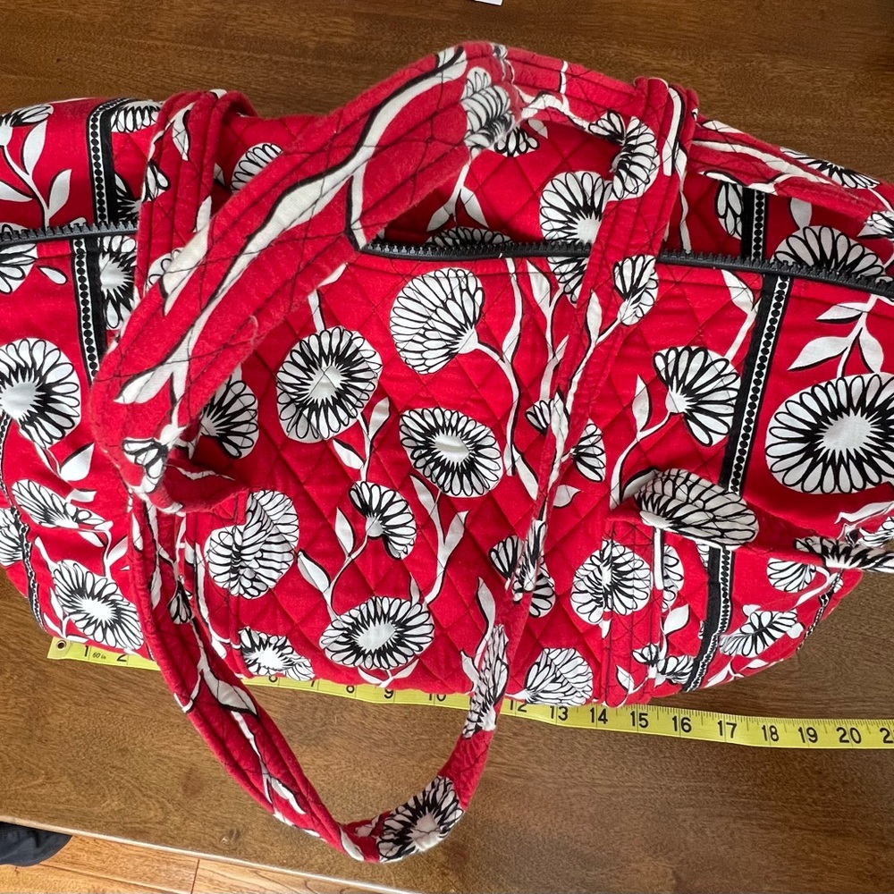 Vera Bradley Red Floral Travel Bag